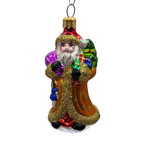 Christopher Radko Petite Balmoral Santa Claus Christmas Tree Ornament 994390 - Picture 1 of 9
